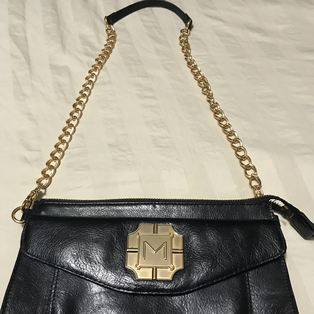 Monet Black Shoulder Purse
